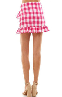 Gabby Gingham Skort