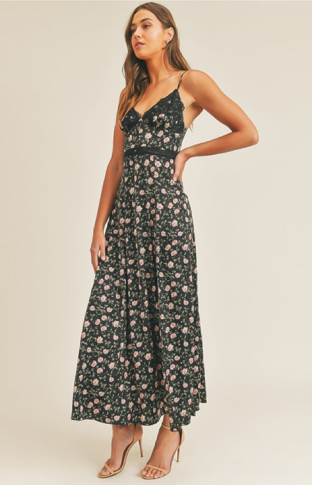 Victoria Floral Dress - Black IMBUE Victoria Floral Dress - Black IMBUE