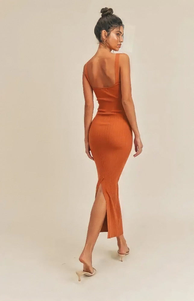 Grace Twist Dress - Ginger – IMBUE