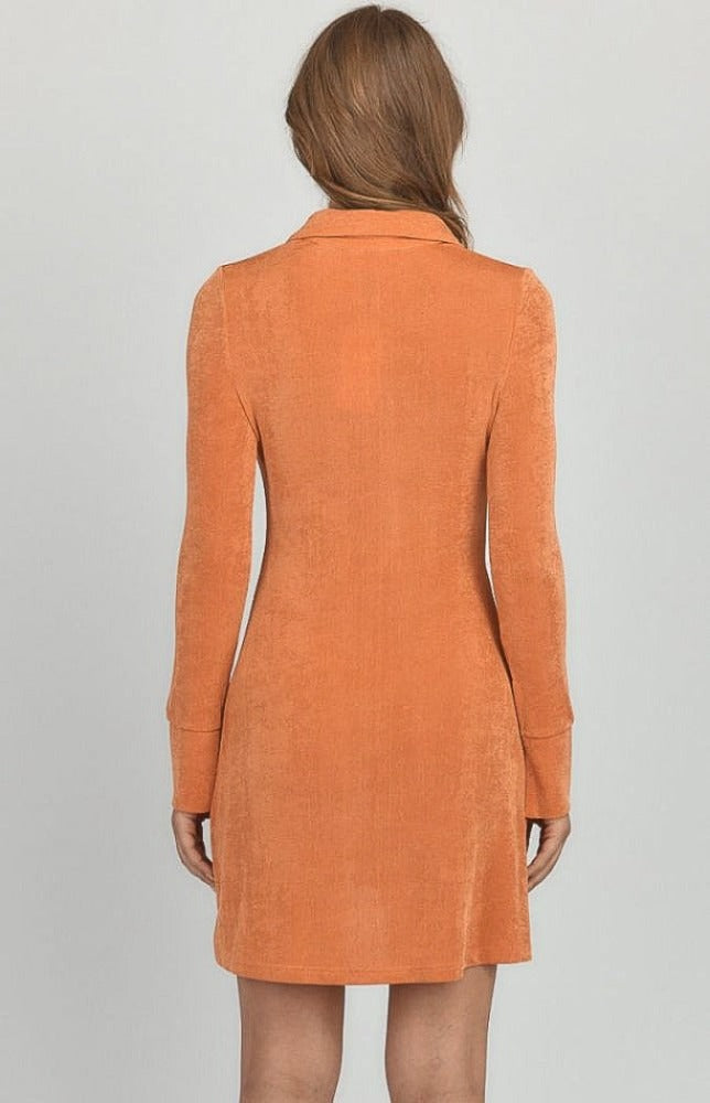 Saige Shirt Dress - Orange IMBUE Saige Shirt Dress - Orange IMBUE